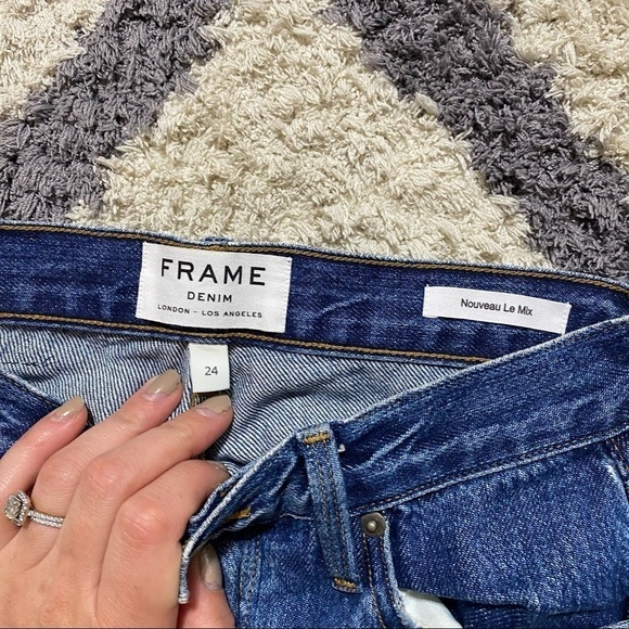 Frame Le Mix Nouveau Boyfriend Denim Crop jeans - Picture 12 of 15